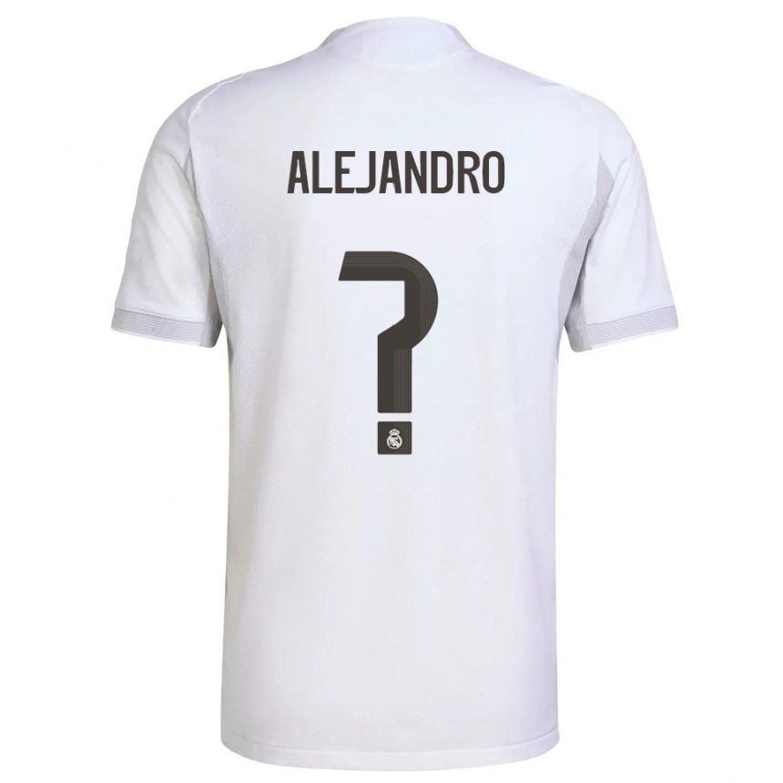 נשים כדורגל Alejandro Hernández #0 לבן צהוב ג'רזי ביתית 2025/26