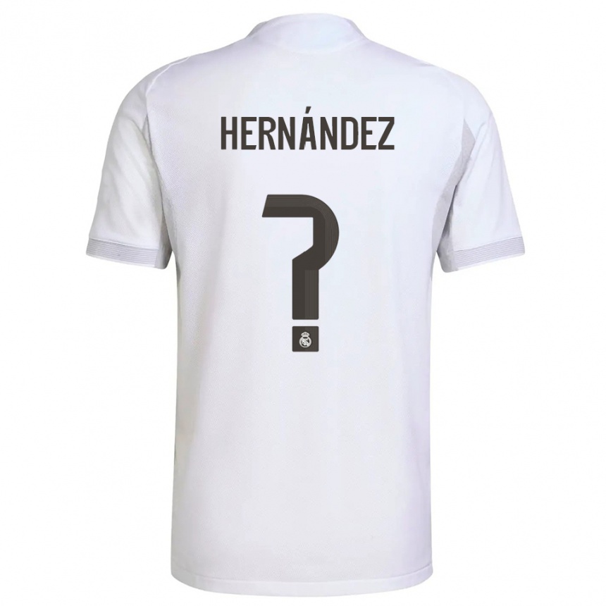 נשים כדורגל Enaitz Hernández #0 לבן צהוב ג'רזי ביתית 2025/26