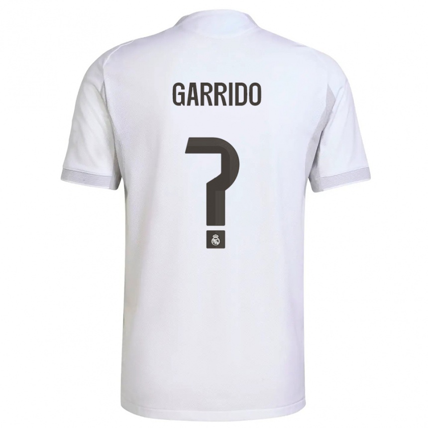 נשים כדורגל Mateo Garrido #0 לבן צהוב ג'רזי ביתית 2025/26
