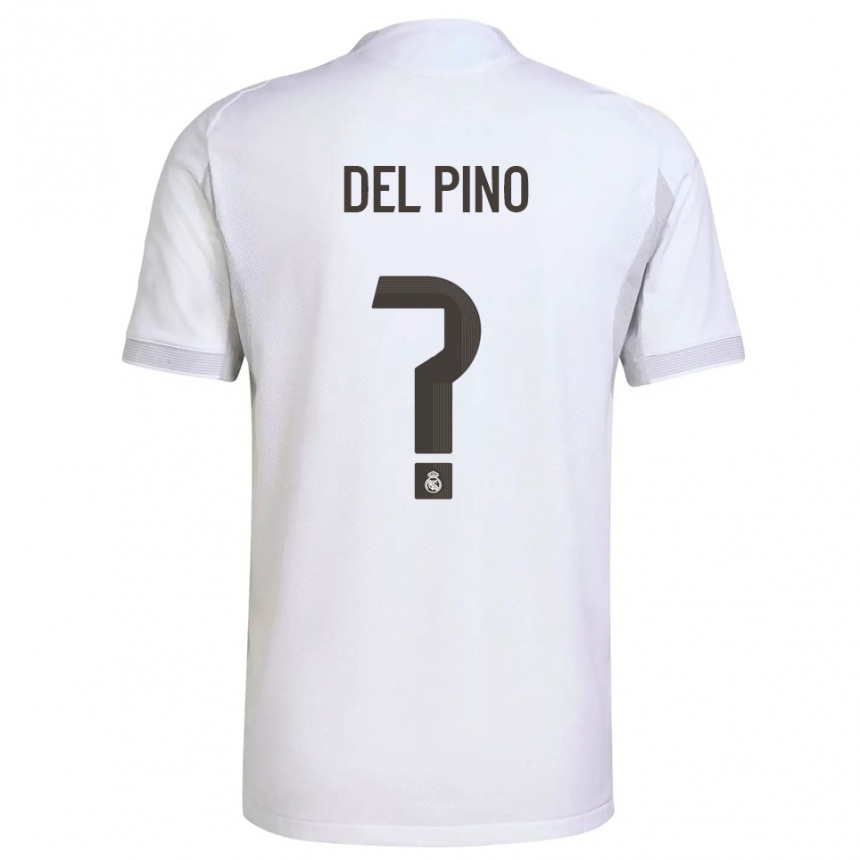 נשים כדורגל Santiago Del Pino #0 לבן צהוב ג'רזי ביתית 2025/26