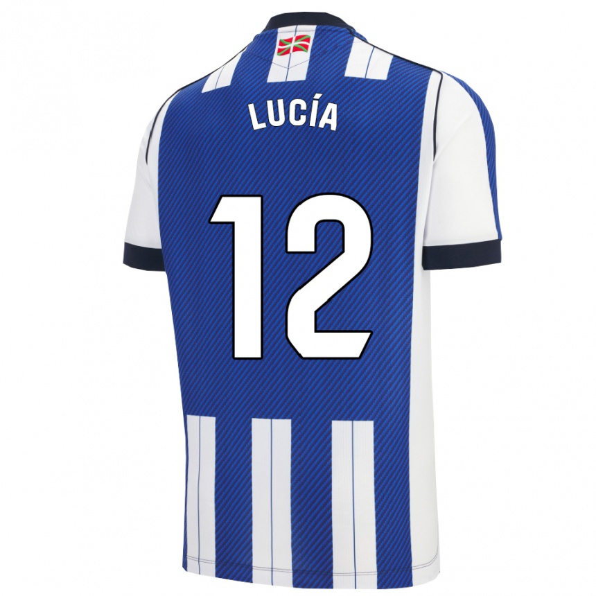נשים כדורגל Lucía Rodríguez #12 כחול לבן ג'רזי ביתית 2025/26
