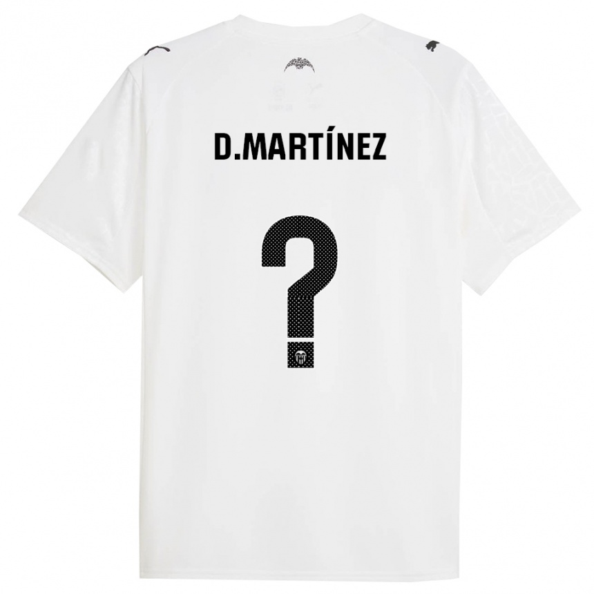 נשים כדורגל David Martínez #0 לבן שחור ג'רזי ביתית 2025/26