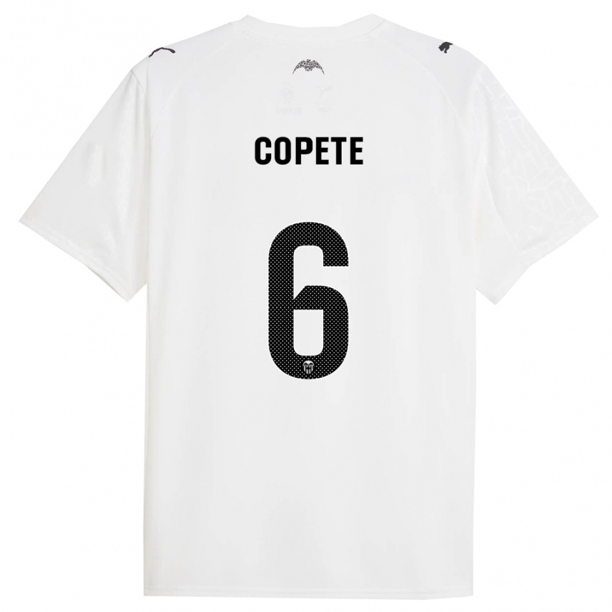 נשים כדורגל חוסה מנואל קופטה #6 לבן שחור ג'רזי ביתית 2025/26
