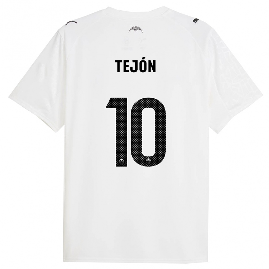 נשים כדורגל מרטין טחון פאולי #10 לבן שחור ג'רזי ביתית 2025/26