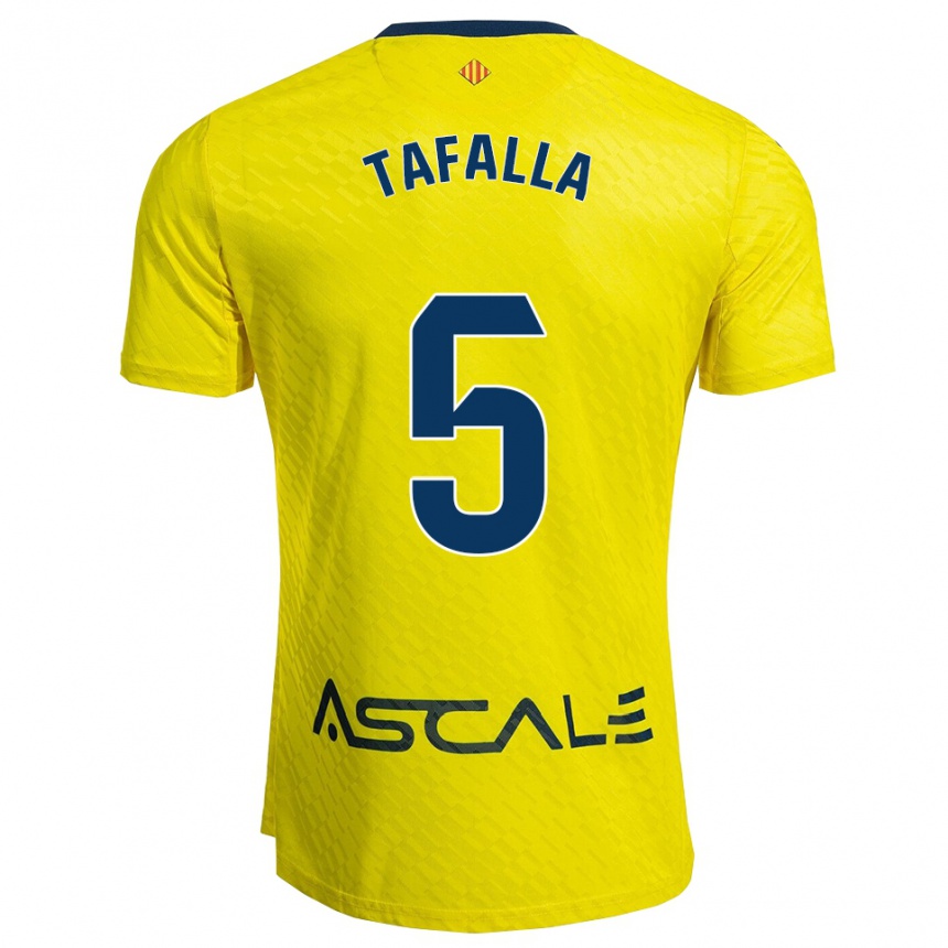 נשים כדורגל Fran Tafalla #5 צהוב נייבי ג'רזי ביתית 2025/26