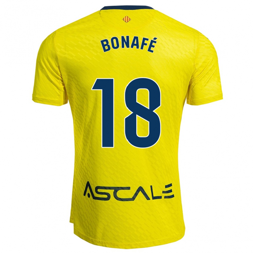 נשים כדורגל César Bonafé #18 צהוב נייבי ג'רזי ביתית 2025/26