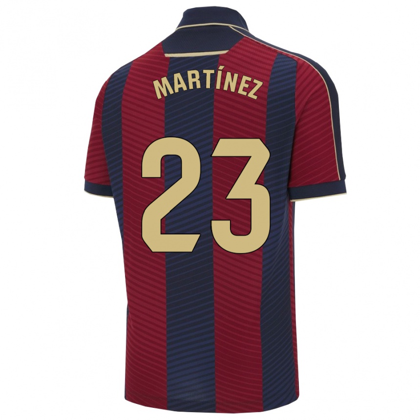 נשים כדורגל Pablo Martínez #23 אדום נייבי ג'רזי ביתית 2025/26