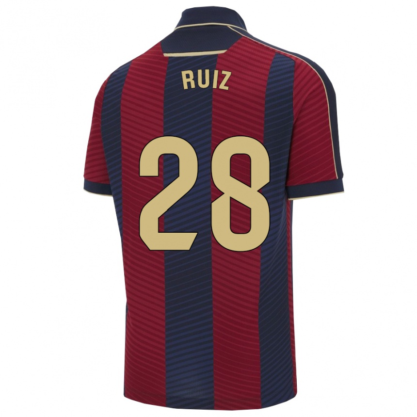 נשים כדורגל Joan Ruiz #28 אדום נייבי ג'רזי ביתית 2025/26