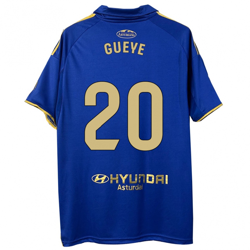 נשים כדורגל Lamine Gueye #20 כחול זהב ג'רזי ביתית 2025/26