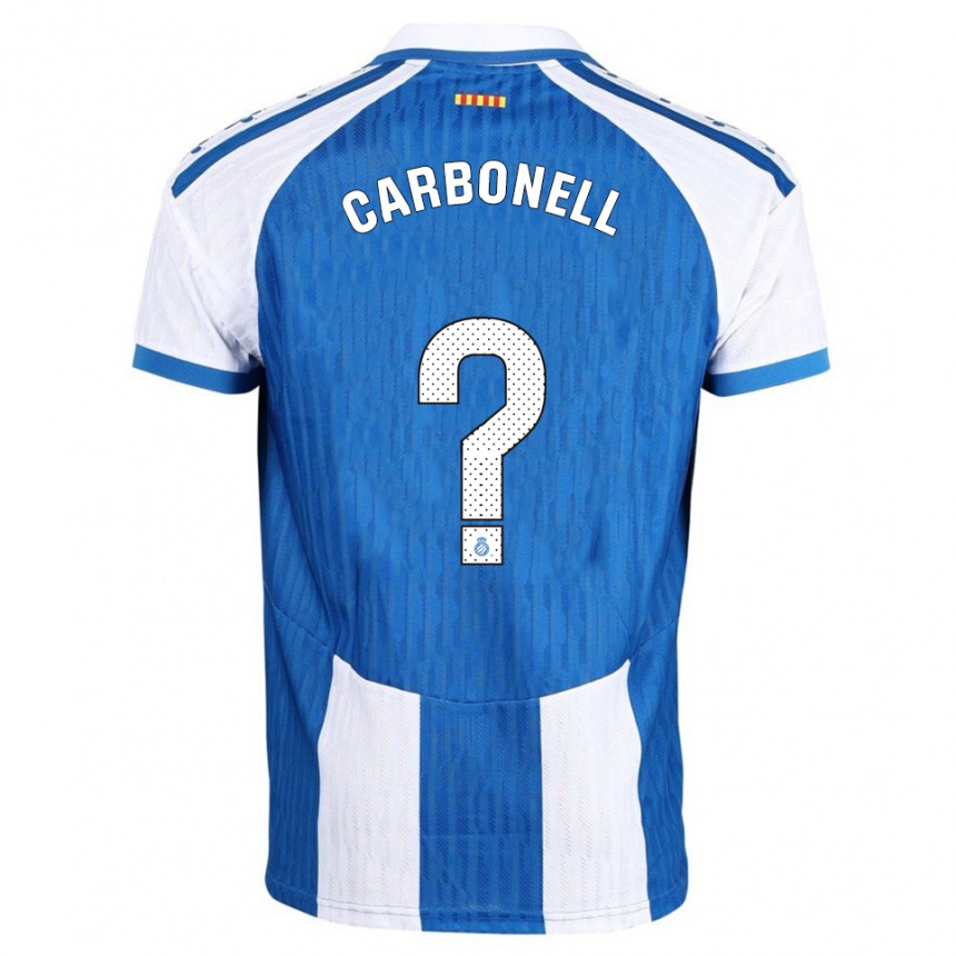 נשים כדורגל Ethan Carbonell #0 כחול לבן ג'רזי ביתית 2025/26