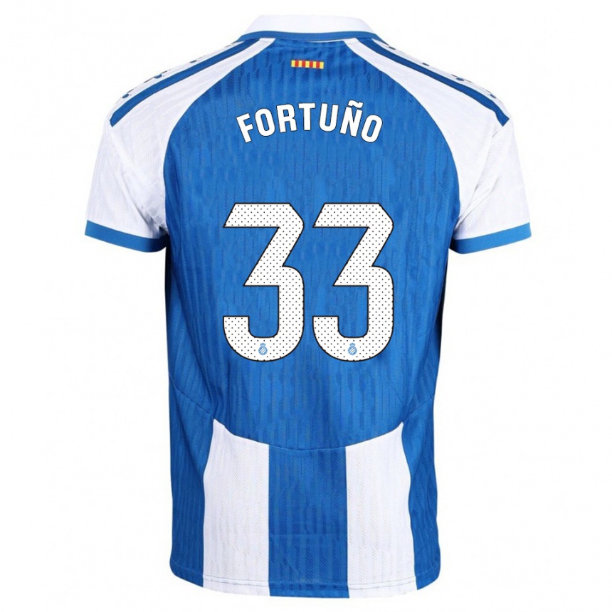 נשים כדורגל אנחל פורטוניו #33 כחול לבן ג'רזי ביתית 2025/26