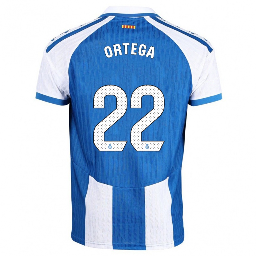 נשים כדורגל Ricard Ortega #22 כחול לבן ג'רזי ביתית 2025/26