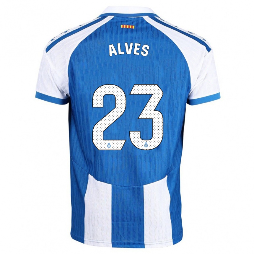 נשים כדורגל Lucas Alves #23 כחול לבן ג'רזי ביתית 2025/26