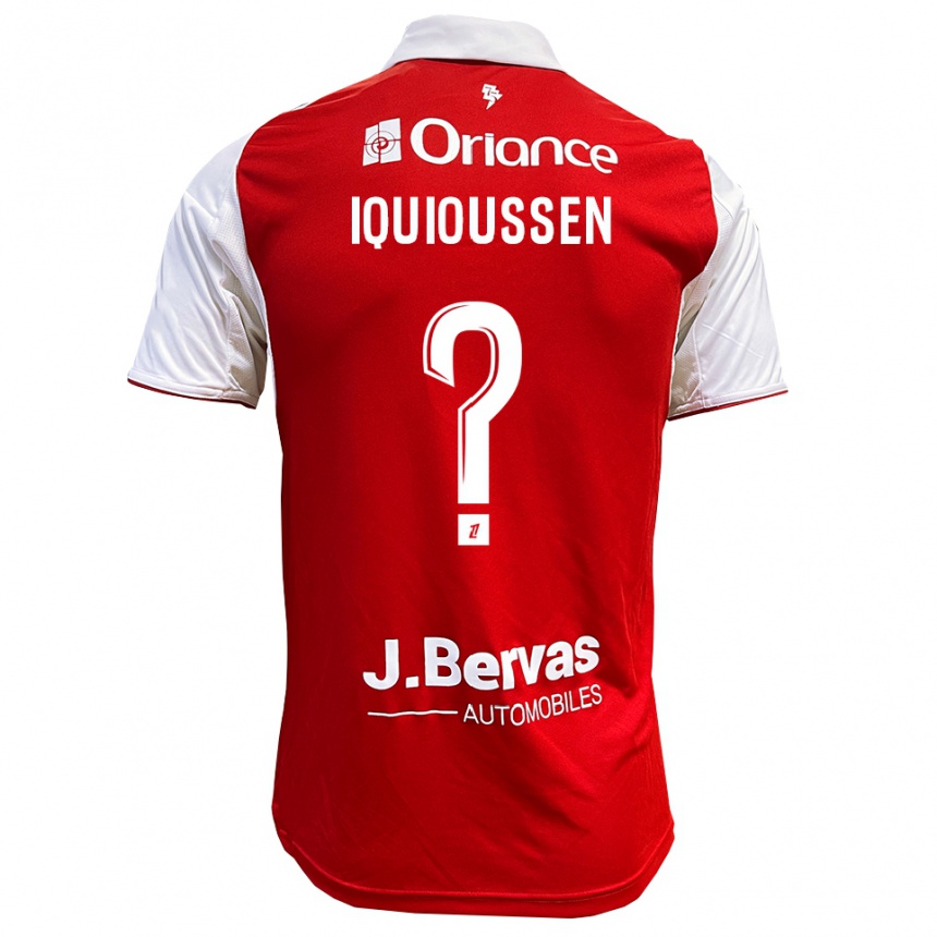 נשים כדורגל Adam Iquioussen #0 אדום לבן ג'רזי ביתית 2025/26