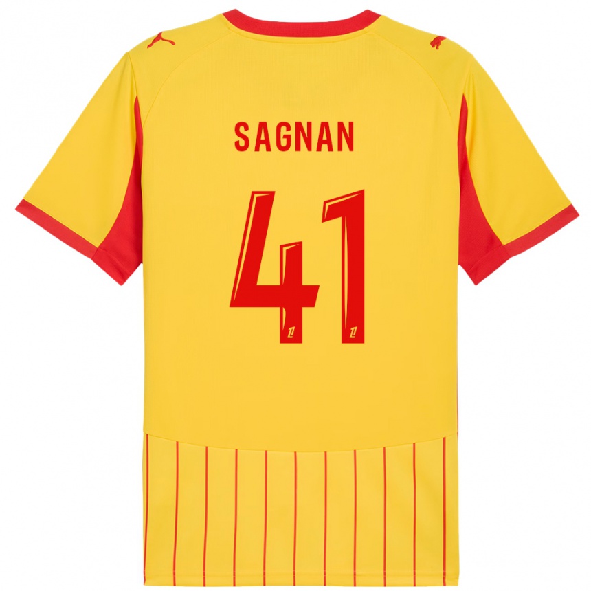 נשים כדורגל סולימאן סגנאן #41 צהוב אדום ג'רזי ביתית 2025/26