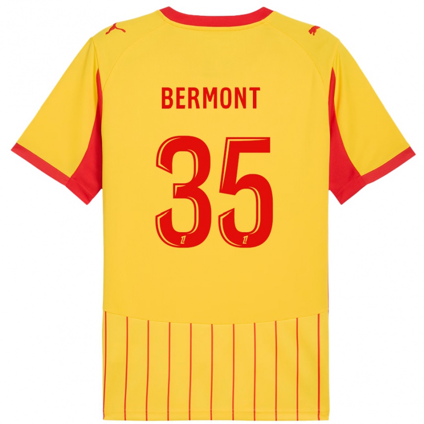 נשים כדורגל אנתוני ברמונט #35 צהוב אדום ג'רזי ביתית 2025/26