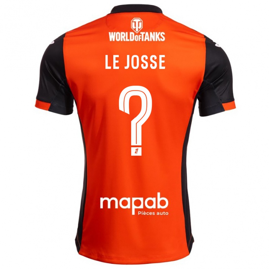 נשים כדורגל Ewen Le Josse #0 שחור כתום ג'רזי ביתית 2025/26