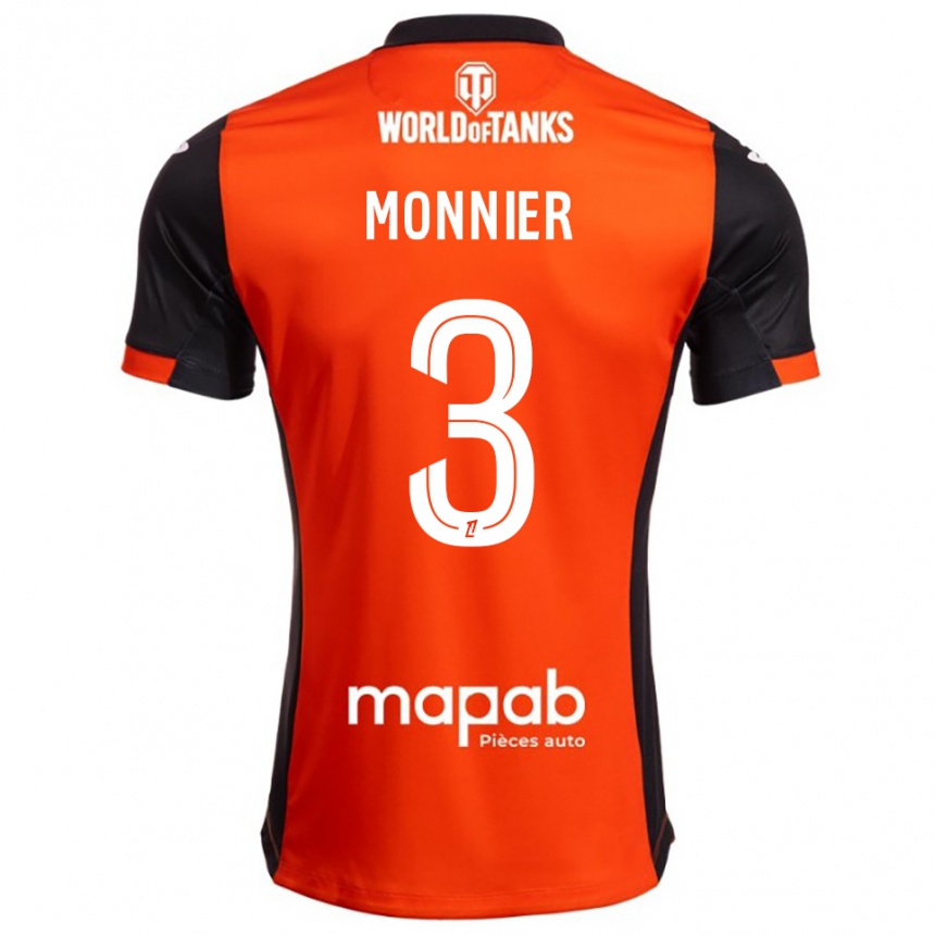 נשים כדורגל Isaac Monnier #3 שחור כתום ג'רזי ביתית 2025/26
