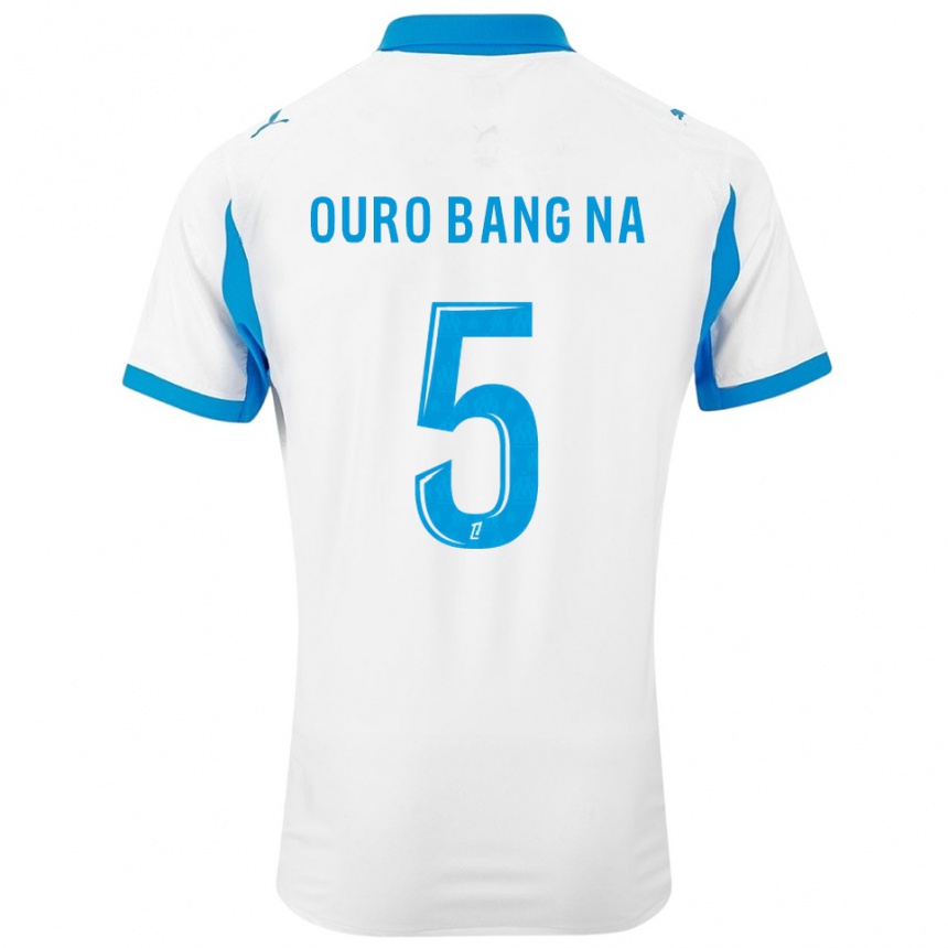 נשים כדורגל Rayan Ouro Bang Na #5 לבן תכלת ג'רזי ביתית 2025/26