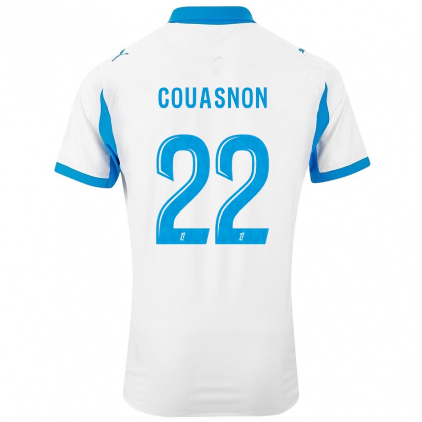נשים כדורגל רוקסן קואסנון #22 לבן תכלת ג'רזי ביתית 2025/26