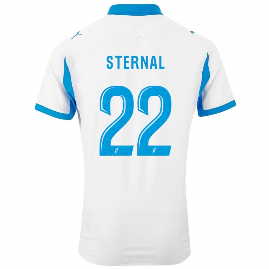 נשים כדורגל Enzo Sternal #22 לבן תכלת ג'רזי ביתית 2025/26