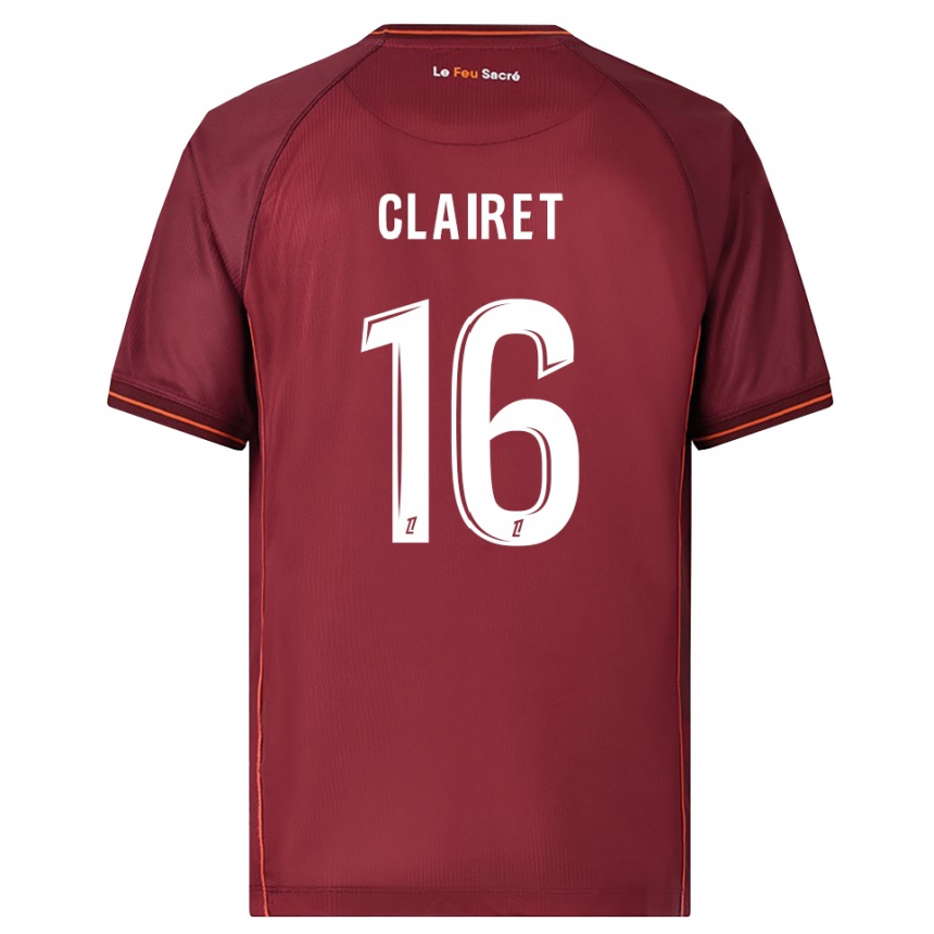 נשים כדורגל Duncan Clairet #16 בורדו לבן ג'רזי ביתית 2025/26
