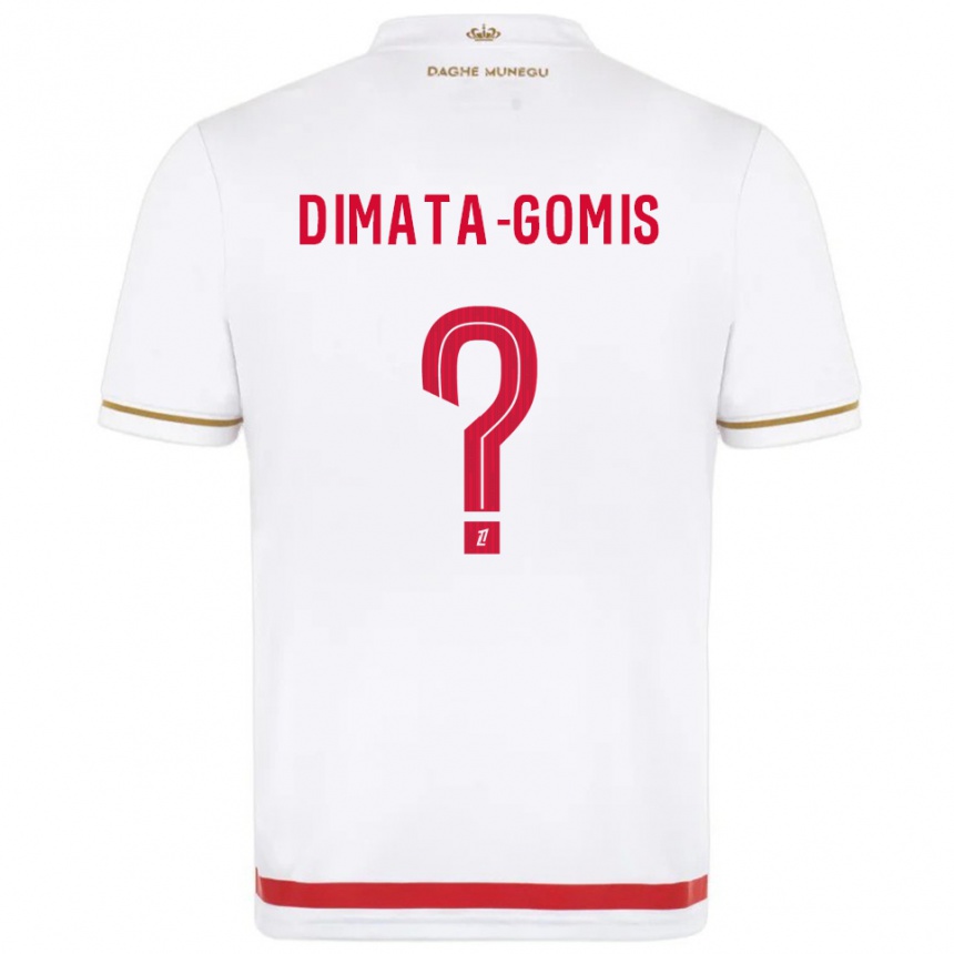 נשים כדורגל Kamron Dimata-Gomis #0 אדום לבן ג'רזי ביתית 2025/26