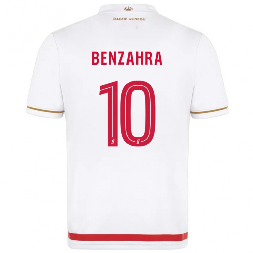 נשים כדורגל Safouane Benzahra #10 אדום לבן ג'רזי ביתית 2025/26