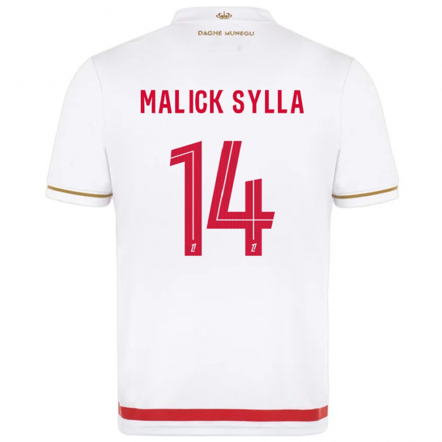 נשים כדורגל Malick Sylla #14 אדום לבן ג'רזי ביתית 2025/26