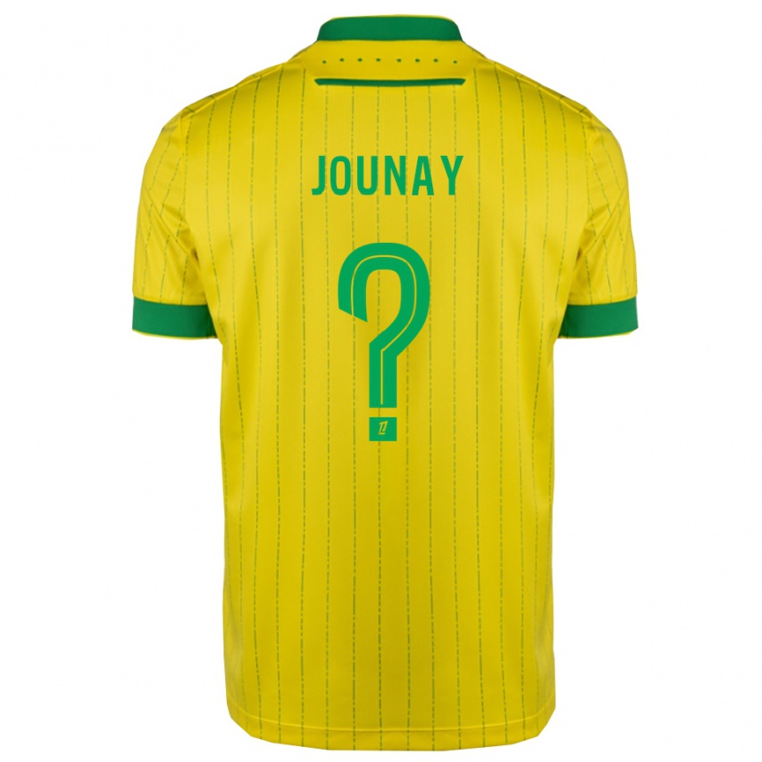 נשים כדורגל Alix Jounay #0 צהוב ירוק ג'רזי ביתית 2025/26