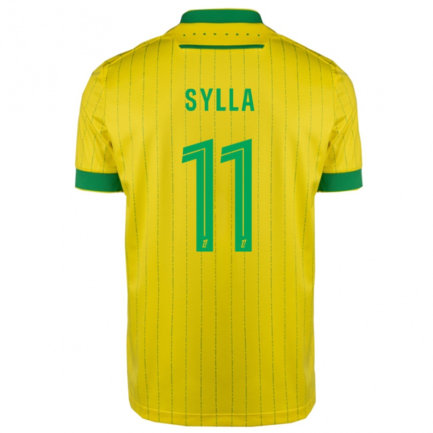 נשים כדורגל Karamoko Sylla #11 צהוב ירוק ג'רזי ביתית 2025/26