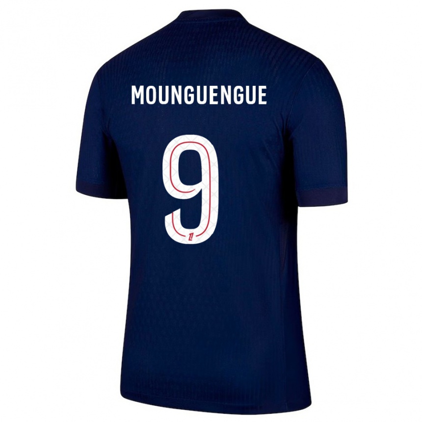 נשים כדורגל Pierre Mounguengue #9 כחול נייבי אדום ג'רזי ביתית 2025/26