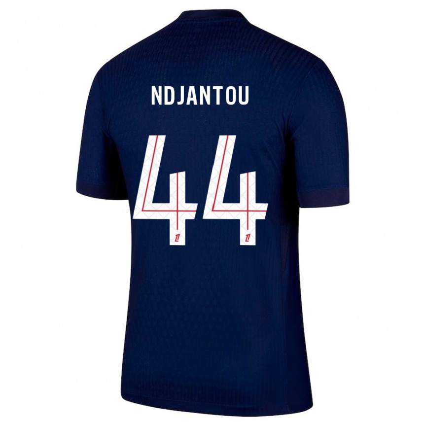 נשים כדורגל Quentin Ndjantou #44 כחול נייבי אדום ג'רזי ביתית 2025/26