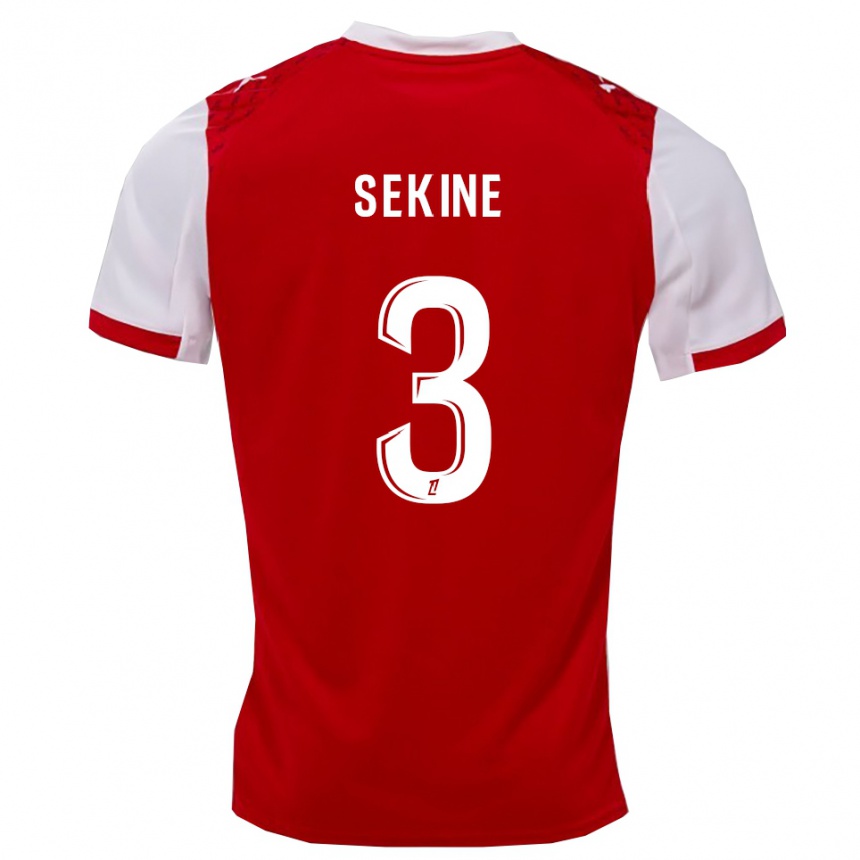 נשים כדורגל Hiroki Sekine #3 אדום לבן ג'רזי ביתית 2025/26