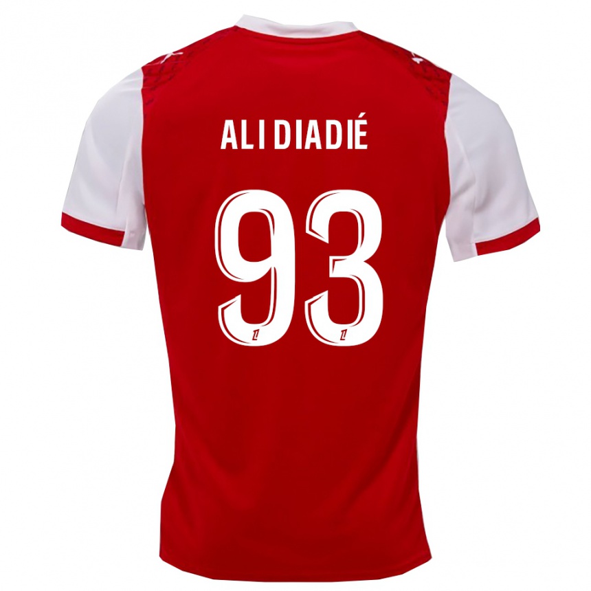נשים כדורגל Mohamed Ali Diadié #93 אדום לבן ג'רזי ביתית 2025/26