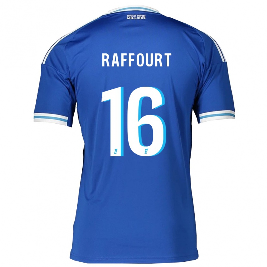 נשים כדורגל Timéo Raffourt #16 כחול לבן ג'רזי ביתית 2025/26