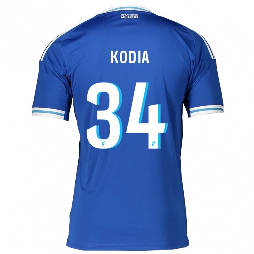 נשים כדורגל Ghianny Kodia #34 כחול לבן ג'רזי ביתית 2025/26