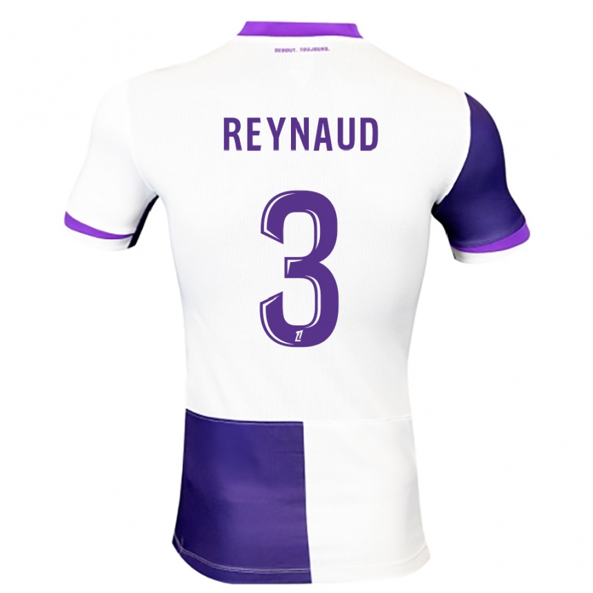 נשים כדורגל Louis Reynaud #3 סגול לבן ג'רזי ביתית 2025/26