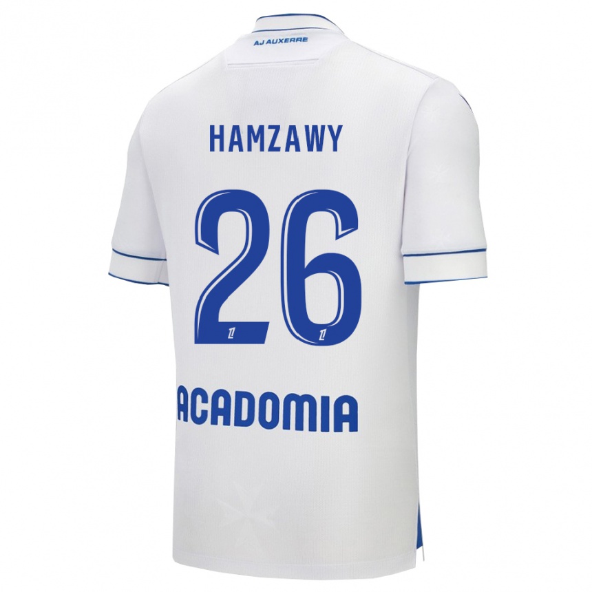 נשים כדורגל Radwan Hamzawy #26 לבן כחול ג'רזי ביתית 2025/26