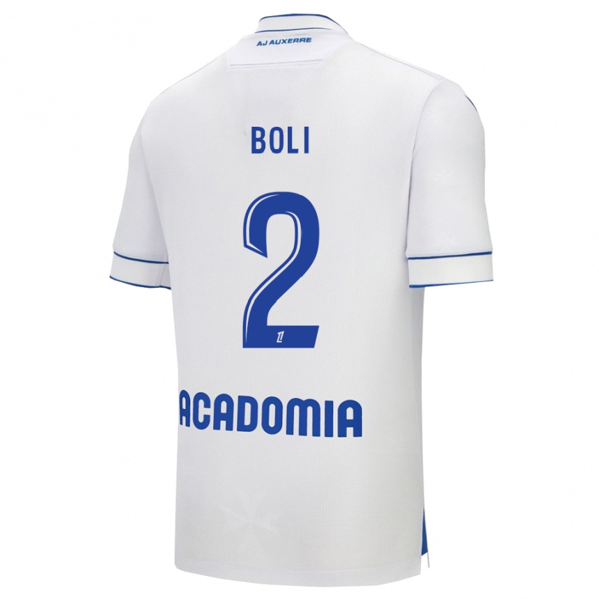 נשים כדורגל פרנק בולי #2 לבן כחול ג'רזי ביתית 2025/26