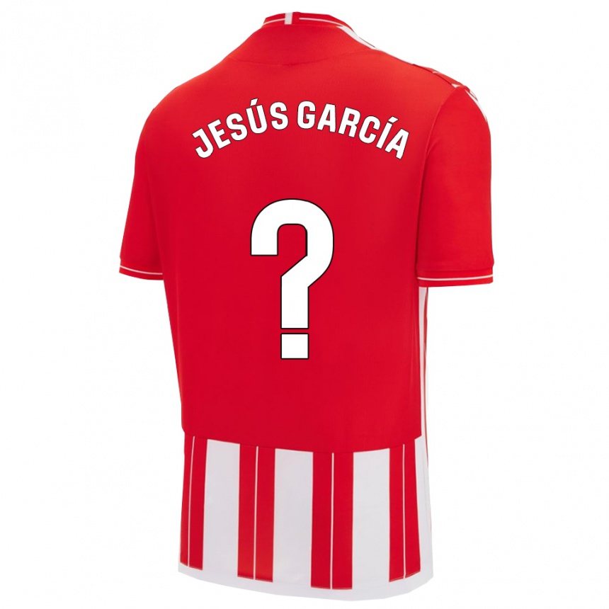 נשים כדורגל Jesús García #0 אדום לבן ג'רזי ביתית 2025/26