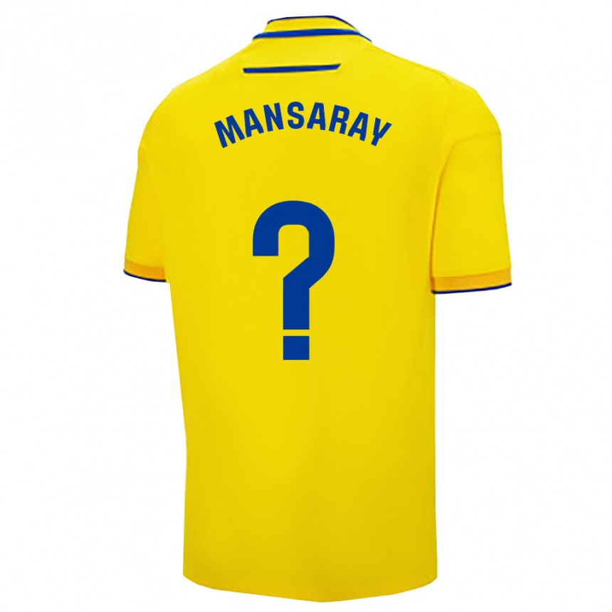נשים כדורגל Hamza Mansaray #0 צהוב נייבי ג'רזי ביתית 2025/26