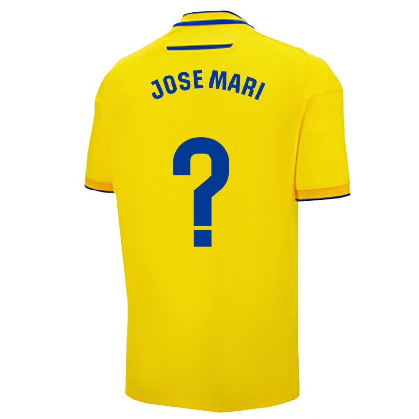 נשים כדורגל חוסה מארי #0 צהוב נייבי ג'רזי ביתית 2025/26