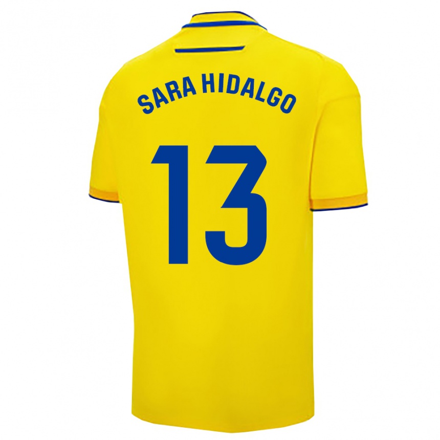 נשים כדורגל Sara Hidalgo Merino #13 צהוב נייבי ג'רזי ביתית 2025/26