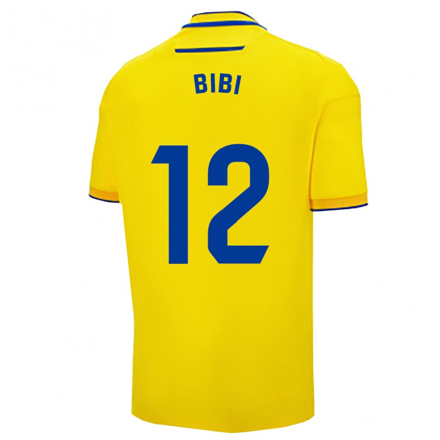 נשים כדורגל Bibiana Vallín Romero #12 צהוב נייבי ג'רזי ביתית 2025/26