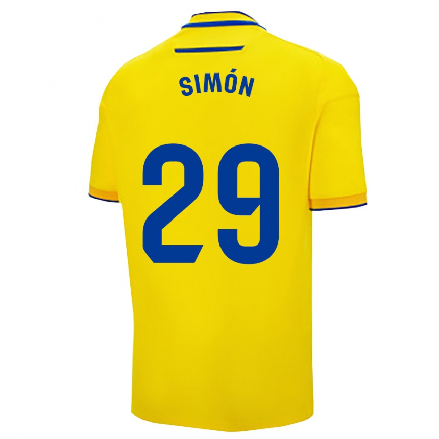 נשים כדורגל Luis Simón #29 צהוב נייבי ג'רזי ביתית 2025/26