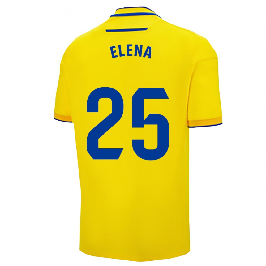 נשים כדורגל Elena Gómez Labrador #25 צהוב נייבי ג'רזי ביתית 2025/26