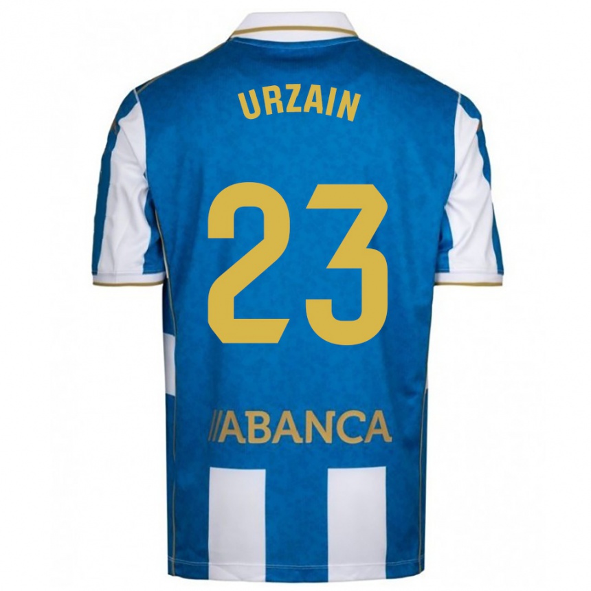 נשים כדורגל Fabián Urzain #23 לבן כחול ג'רזי ביתית 2025/26