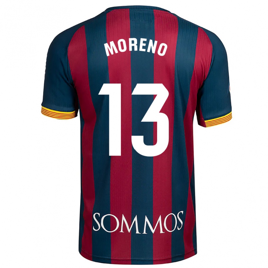 נשים כדורגל Eloy Moreno #13 כחול נייבי אדום ג'רזי ביתית 2025/26