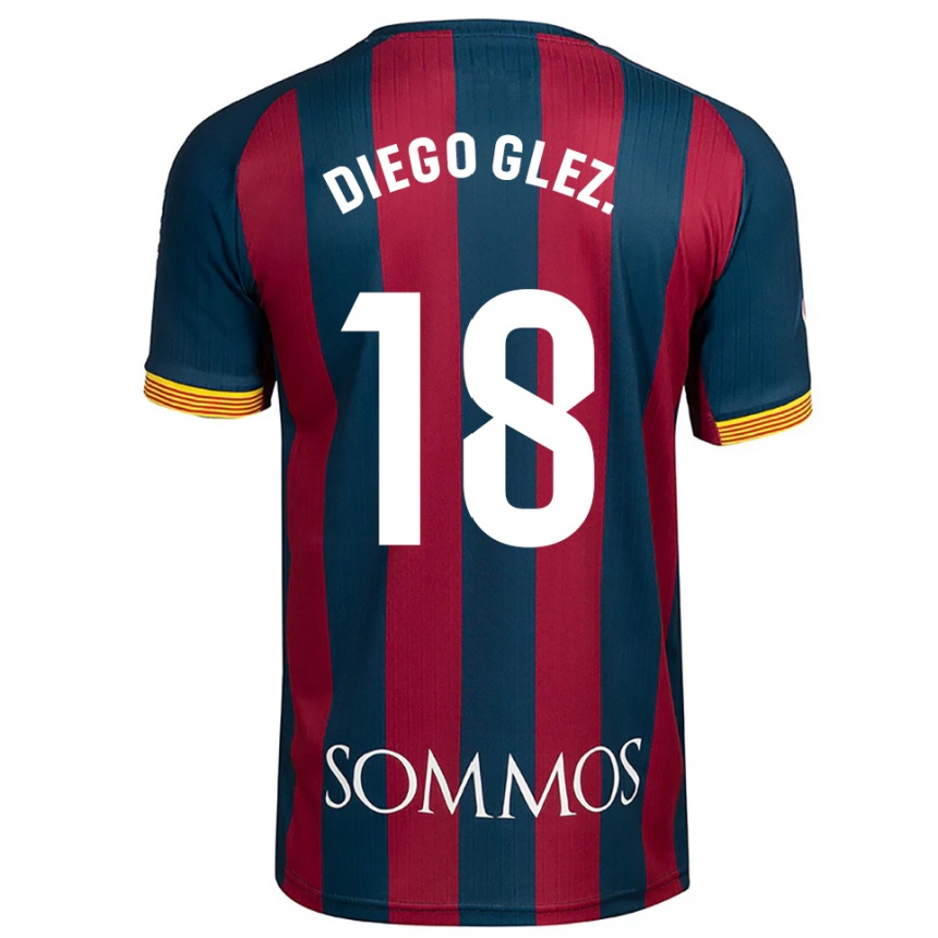 נשים כדורגל Diego González #18 כחול נייבי אדום ג'רזי ביתית 2025/26